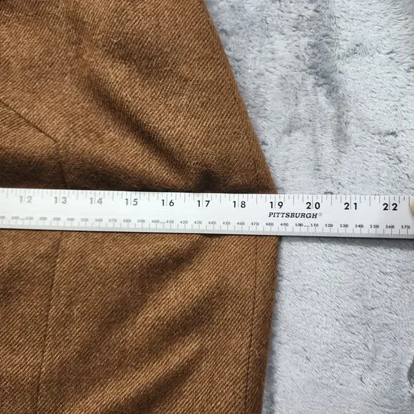 Vintage Neiman Marcus Anne Klein Skirt Womens S Brown Wool Pencil Lined Preppy - Picture 15 of 16